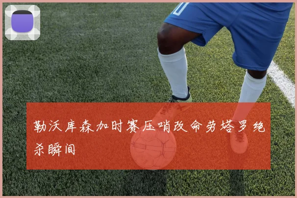 勒沃库森加时赛压哨改命劳塔罗绝杀瞬间